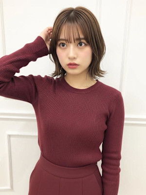 大人っぽいぱつっとボブ！