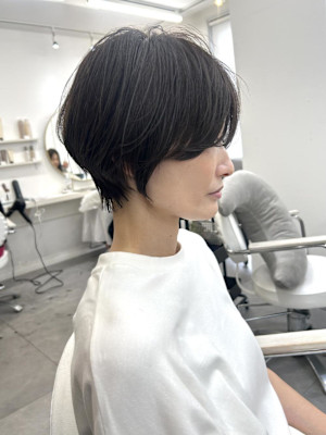 マッシュショートで可愛く！