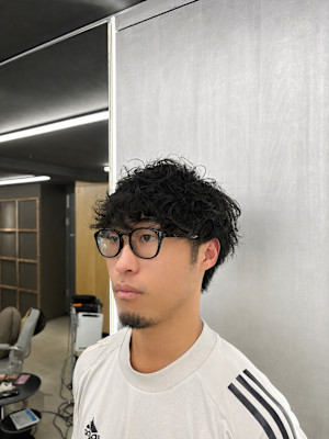 メンズ無造作パーマ