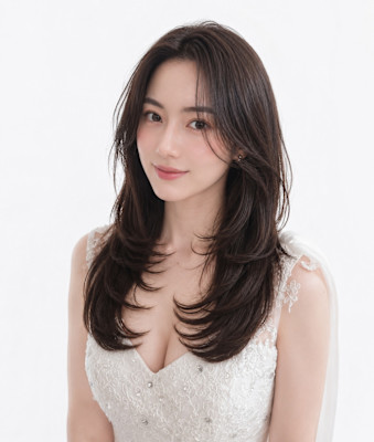 セミロングヘア10