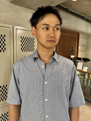 メンズショートアクティブショートスパイキーショート眉カット