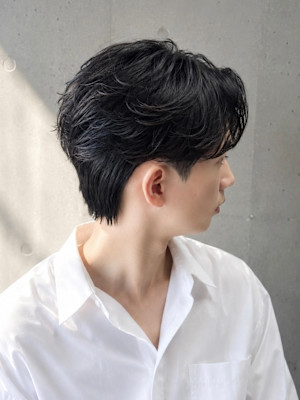     セットが苦手でも決まる毛流れパーマ