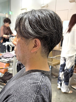 刈り上げセンターパート 森
