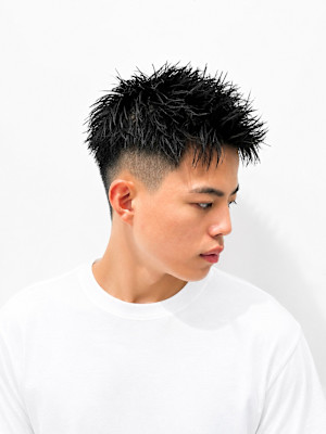 アップバングショート　梅田×難波