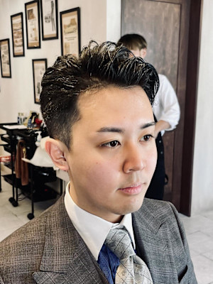 【20代 男性】ビジネスオールバック
