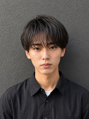 シースルーマッシュ×韓国風ヘア×メンズカット×men'sサロ