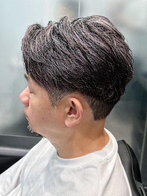 【骨格補正】立体毛流れ×グラデーション刈り上げマッシュ