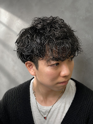 無造作スパイラルパーマ