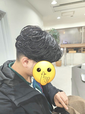 フェザーパーマ×刈り上げ