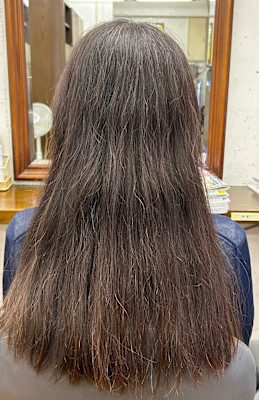 縮毛矯正ビフォーアフター