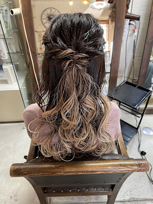 お呼ばれhair set