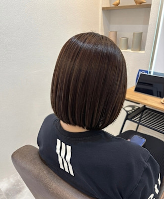 切りっぱなしボブ