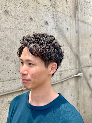 大人短髪、ルーズショートパーマ