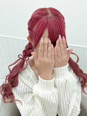 【ヘアメ】激カワリボン付き！編み込みツイン♪_ユウ