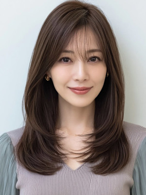 【50代髪質改善】白髪ぼかし/自然な縮毛矯正/