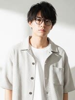 黒髪ナチュラルマッシュ