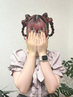 リボンドーナッツヘア