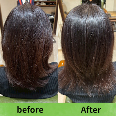 髪質改善RAPOL　before⇨after