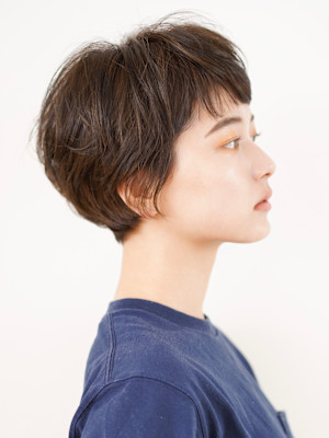 前下がりショート・ボブ/絶壁解消/前髪あり/40代/30代