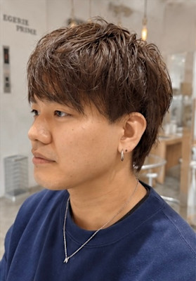 ナチュラルツーブロックマッシュ