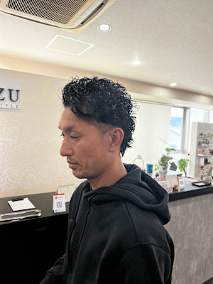 メンズツイストスパイラルパーマ