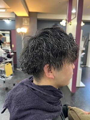 メンズツイストスパイラルショート