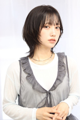ボブレイヤーカット×顔周りレイヤー/うる艶カラー20代30代