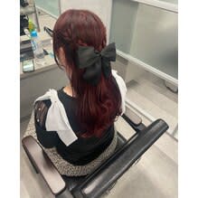 ハーフアップアレンジ