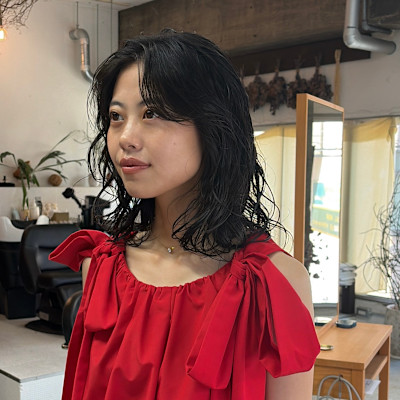 ラフな大きめパーマ　miyabu