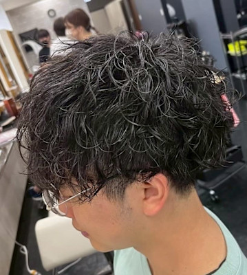 メンズツイストスパイラルパーマ