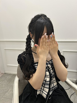 汗かいても崩れない！編み込みツイン×りぼん♪ ＊ひな＊