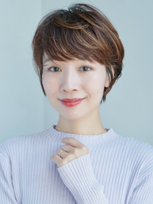 ショート・ボブ/丸顔/前髪あり/絶壁解消/30代/40代