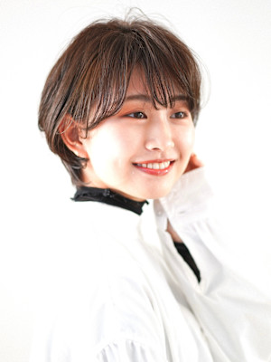 前下がりショート・ボブ/絶壁解消/前髪あり/40代/30代