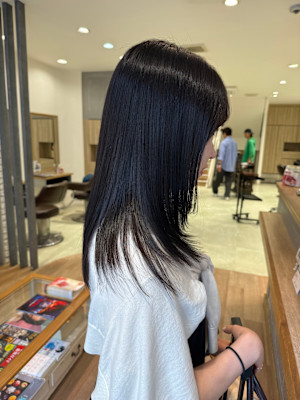 深みのある地毛風グレージュで洗練された印象に【三軒茶屋】
