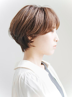 前下がりショート・ボブ/絶壁解消/前髪あり/40代/30代