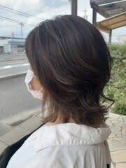 外ハネレイヤー×インナーベージュ