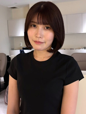 レイヤーボブ ショート 顔周りカット グレージュカラー 艶髪