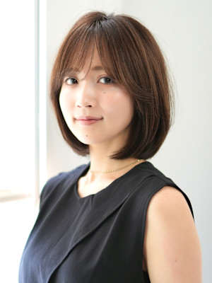前下がりショート・ボブ/絶壁解消/前髪あり/40代/30代