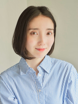 ショート・ボブ/丸顔/前髪あり/絶壁解消/30代/40代