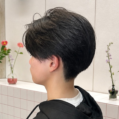 シンプルメンズヘア