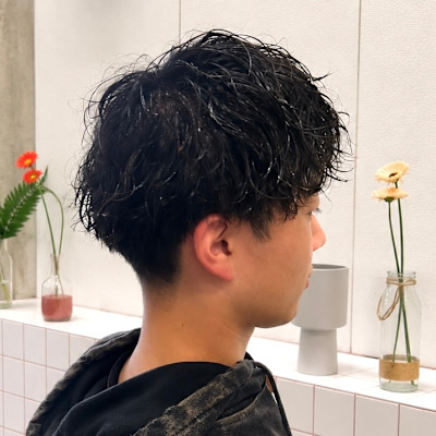 束感パーマメンズスタイル