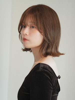 切りっぱなしショート・ボブ/絶壁解消/前髪あり/20代/30
