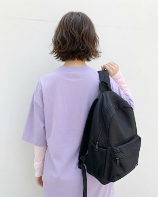 ノープリーツで決まる！束感シースルーの軽やかボブ