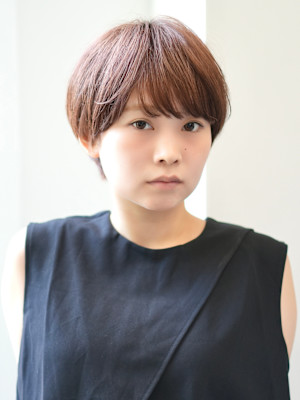 前下がりショート・ボブ/絶壁解消/前髪あり/40代/30代