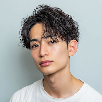 センターパート×ニュアンスウェーブ｜大人メンズパーマ