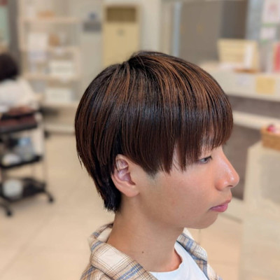 メンズ縮毛矯正×ナチュラルマッシュ