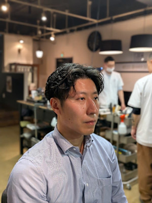 ツーブロックショートカルマヘアスリックバックジェットフェード