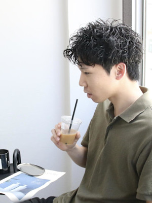 ナチュラルショート×シャドウパーマ