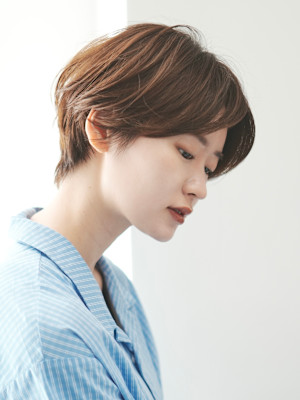前下がりショート・ボブ/絶壁解消/前髪あり/40代/30代