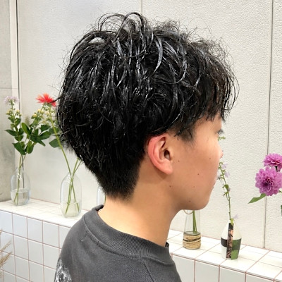 マッシュショートパーマ